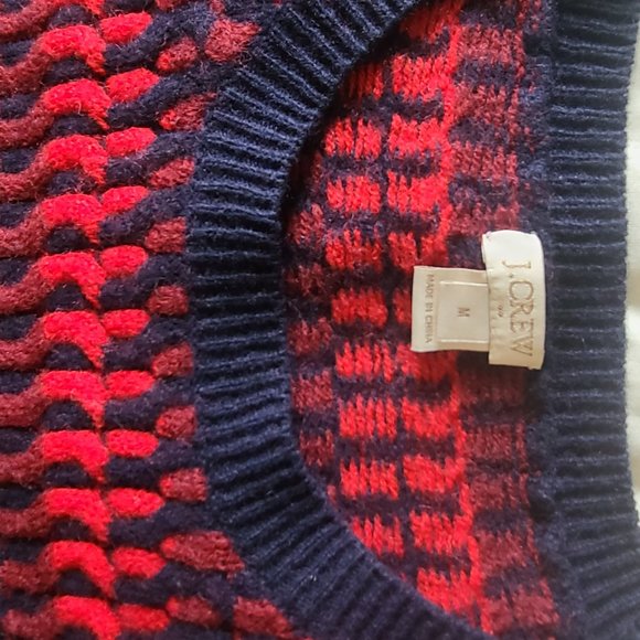 J Crew Wool Blend Knit Pullover Sweater - Picture 3 of 3
